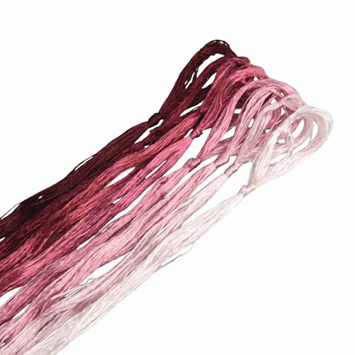 MINGGUXIUYI Maulbeerseide Stickgarn – Seidenfäden für Kreuzstich, chinesische Seide zum Weben, DIY-Schmuck & Handarbeitssets (80)
