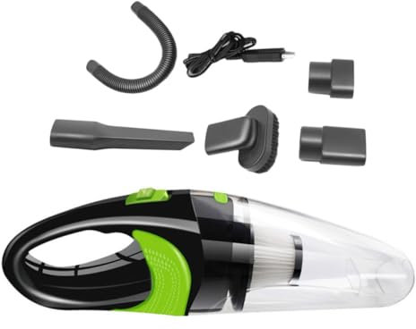 ULTECHNOVO Aspirador De Mano Portátil Aspiradora Sin Cable para Coche y Hogar Diseño Compacto Fácil De Usar