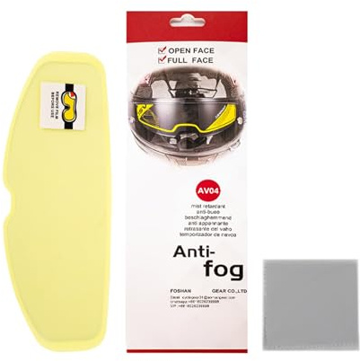 Pellicola adesiva adesiva per casco – inserto trasparente resistente alla | Visiera casco anti-appannamento inserto impermeabile | Pellicola antiappannamento per casco moto, pellicola