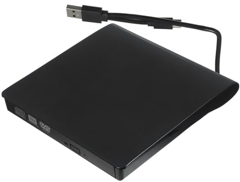 OKUMEYR DVD USB y Tipo-c Grabadora y Lector CD DVD Portátil con Transmisión Rápida y Diseño Compacto para PC y Laptop