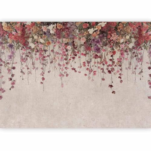 murando - Papier Peint Panoramique Intissé Chambre, Fleurs, 350x256 cm | Fabrication EU, Tapisserie Murales Papier Peint, Revêtement Mural, Papiers Peints, Grand Poster Mural, Fleuri, Décoration