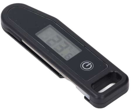 Dioche Thermomètre à Viande Numérique à Lecture Instantanée, Sonde Pliante Eau, Thermomètre de Cuisine, Outil de Cuisson Rapide et Précis pour Griller, Rôtir, Cuire au Barbecue,