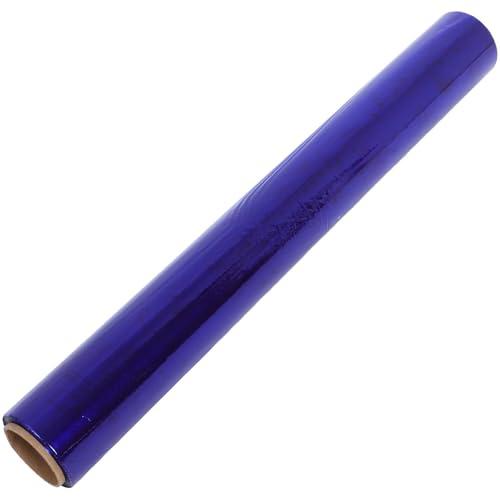 Veemoon Blaue Zellophanfolie Rolle 40cm X 30m Selbstgemacht Blumenverpackungsmaterial Strapazierfähige Geschenkfolie für Blumensträuße und Bastelarbeiten