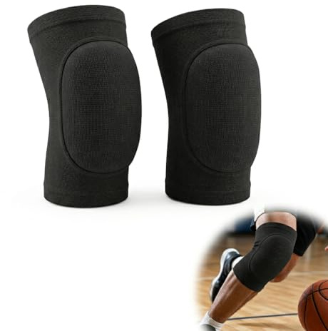SureFly Thick Sponge Knee Pads for Adults, Breathable Elbow Pads for Volleyball Dance, Anti-Slip Knee Support for Men & Women, 1 Pair