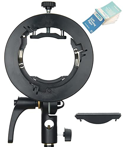 Godox S2 Blitzhalterung Bowens Halterung fürV1,AD200Pro,AD400Pro, AD200,V860II,TT685II,TT350 und Snoot, Softbox, Reflektor, Diffusor