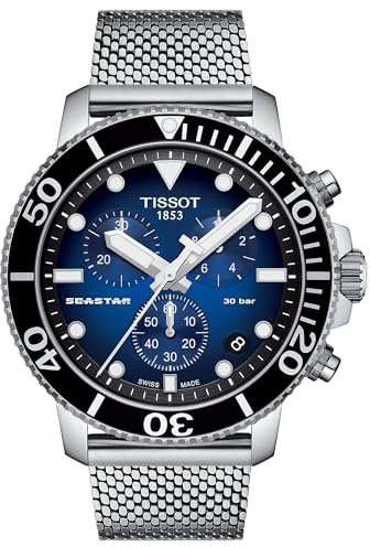 TISSOT Seastar 1000 Chronograph Men's Graded Blue Watch T120.417.11.041.02
