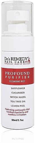 Dr’s Remedy Enriched Nail Polish Treatment: Non Toxic, All Natural, and Organic - Doctor Formulated: Strengthens, Restores, Heals, and Protects 24-Free- PROFOUND Purifier Nail Cleansing Mist