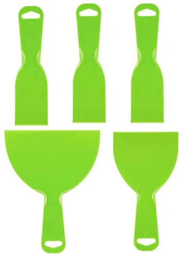 5 Piezas De Raspador De Cuchilla De Afeitar De Plástico, Removedor De Adhesivo, Herramienta De Calcomanía De Etiqueta, Herramienta De Raspador De Diseño De 45 Grados Para Limpieza De Papel Tapiz De Pi