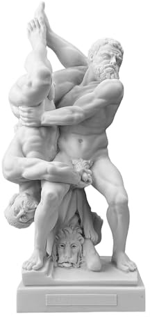 Hercules and Diomedes 8. Labour Mythologie, griechisch-römische Statue, Skulptur, 39 cm