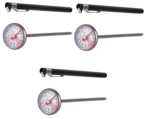 VICASKY 3stücke Milchflaschen-wassertemperaturmesser Für Tragbares Thermometer Zur Temperaturkontrolle Von Flüssigkeiten Schwarz