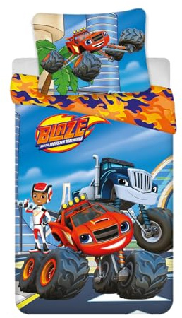 Blaze Monster Machines Copripiumino Neonato 100x135 + Federa 40x60 Cotone