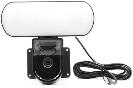 Faeymth Tuya WiFi Cámara Jardín Lámpara de Pared Cámaras de Seguridad Exterior IP65 PIR Sensor de Detección Inteligente Luz Alarma Enchufe UE
