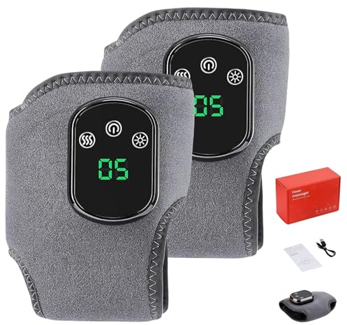 Massaggiatore 3 in 1 Naxir, fascia riscaldata per caviglia con 3 modalità di vibrazione, per tendinite d'Achille e fascite plantare, 5 livelli di calore