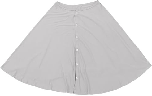 UKCOCO Amningsskydd för amning - Andningsbart skydd för amning, amningsskydd för mamma, amningssjal för mamma, matningsförkläde, ljusgrå