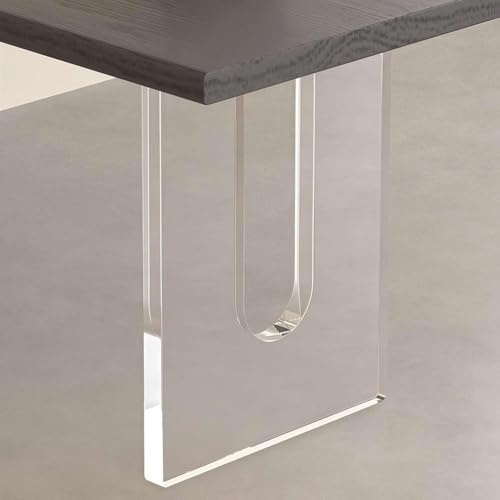 MIDUOLAI Pieds De Bureau en Acrylique, 1 Pied De Table De Rechange, Pied De Meuble DéCoratif à Monter Soi-MêMe, Pieds De Bureau en Acrylique Aux Couleurs DéGradéEs,04,Thickness 3cm