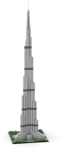 Kaoliscious Architecture Burj Khalifa Klemmbausteine Bauklötze, 1:800 Modular Haus Gebäude Straßenansicht, 3391 Stück Architektur Wahrzeichen-Kollektion Entworfen von SPBrix - MOC-131908
