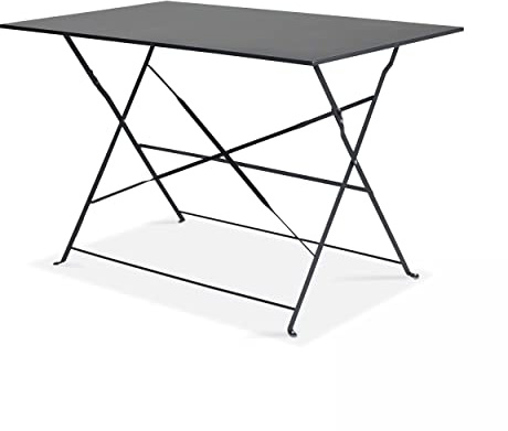 Gartentisch, Bistrotisch, zusammenklappbar, Metall, 4-Sitzer, Roma, Gartenmöbel