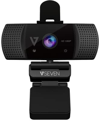Telecamera Web 1080P, webcam HD con microfono e copertura privacy, FOV a 110 gradi, Plug and Play, per Zoom/Skype/Teams, conferenze e videochiamate