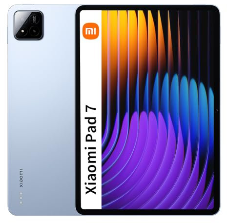 Xiaomi Pad 7, Tablet da 11,2 pollici, 8 + 256 GB, Blu, Batteria 8850 mAh, Carica turbina da 45 W, Hyperai (compreso il caricabatterie)