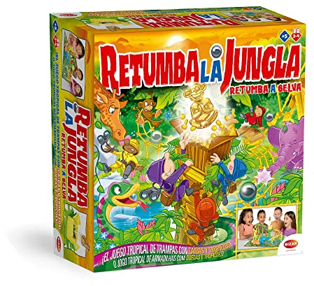 Bizak Juego Retumba la Jungla, diviertete con el Juego más Loco en una Selva Tropical Llena de peligros, trampas y caídas, diversión para Toda la Familia (30693421)