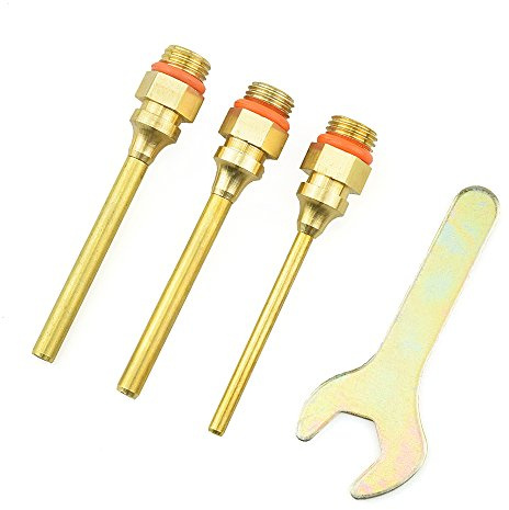 Set di chiavi per pistola per colla a caldo, 70 mm, punta ugello in rame (3 misure) e kit di chiavi assortite per riparazioni domestiche fai da te