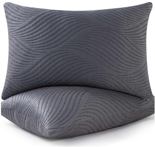 Smilereve Set di 2 cuscini rinfrescanti in memory foam, per dormire, regolabili, per dormire su schiena e di lato
