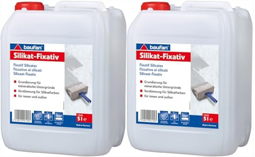 2 X 5l baufan Silikat Fixativgrund