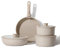 CAROTE Batterie de Cuisine Induction 8 Pièces Marron – Revêtement Antiadhésif Sans PFOA, Poignées Amovibles, Passe au Four, Poêles et Casseroles Empilables avec Couvercles