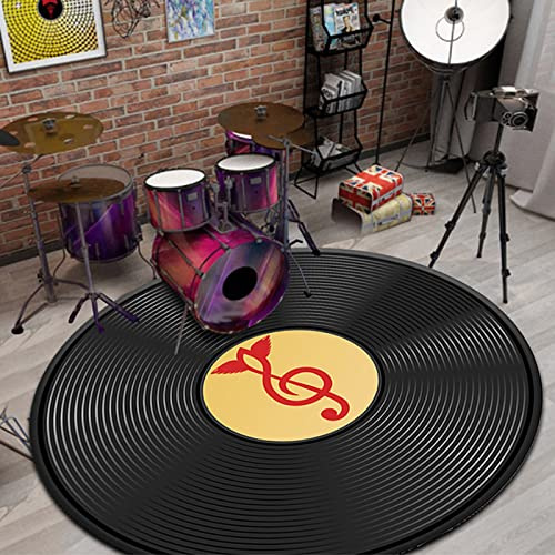 Gitarren Drum Teppich,Rutschfester,schalldichter Trommelteppich,Drum Teppich Schalldichte Matte,für Bass Drum Snare und andere Musikinstrumentenmatten,Professionelles elektronisches Drum Teppich