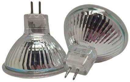 UGEFKMQ Faro Alogeno MR16 Lampadina Alogena MR16 Lampadine Alogene 12V 50W Base Gu5.3 Dimmerabile Bianco Caldo Per Luci Paesaggistiche Luci A Binario Plafoniere,35 W,1 Pezzi