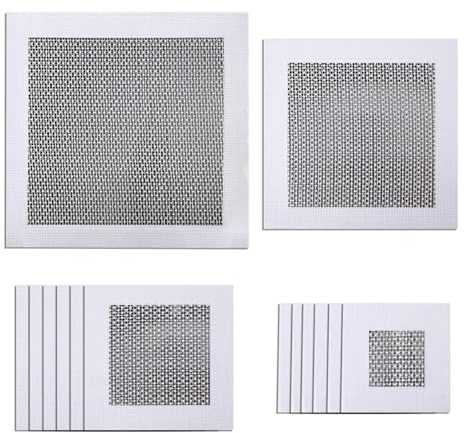 SOPSTUO Wall Repair Kit - 14Pcs Self-Adhesive Drywall Patch, 2/4/6/8 Inch Aluminum Metal Mesh for Plasterboard Holes