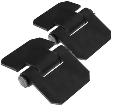 JECOMPRIS Lot de 2 Charnières en Acier à Souder pour Porte Robuste de Remorque et Camping-car, Design Épaissi Axe de Porte Détachable, Accessoires pour Remorques