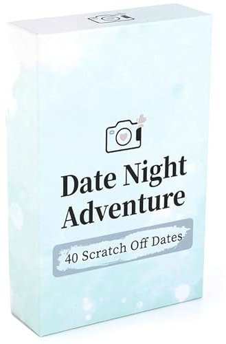 Date Night Adventure 40 Appuntamento da grattare per coppie Anniversario romantico e regalo di nozze Divertente gioco di carte avventuroso