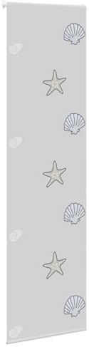 Gecheer Duschrollo 70x240 cm Stoffbreite 66 cm wasserdicht langlebig PEVA Material Aluminium Schiene Absolute Privatsphäre platzsparend aufrollbar kindersicher verstellbar für Badezimmer