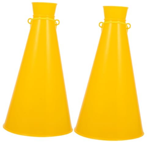 Yardwe 2stücke Party Megaphone Aus Kunststoff Jubelspielzeug Für Fans Party-anfeuerungsrequisiten Lebendige Farben Tragbar Für Verschiedene Aktivitäten