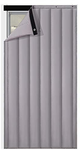 Thermal Insulated Heavy Duty Cotton Door Curtain for Cold Protection and Soundproofing Waterproof and Windproof Doorway Blanket for Living Room
