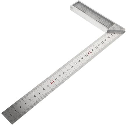 DOITOOL Thickened Carpenter Stainless Steel Woodworking Measuring Ruler Construction Shaped Angle Tool