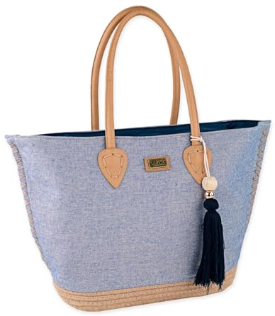 Bolso Capazo Rafia Mujer Para Playa Ideal Verano. Capazos Mimbre Mujer Esti