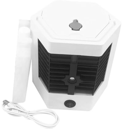 Bortivier Mini Aire Acondicionado Portátil, Muy Adecuado para Habitaciones Pequeñas, Enfriador de Aire Silencioso, Mini Ventilador Portátil, Humidificador