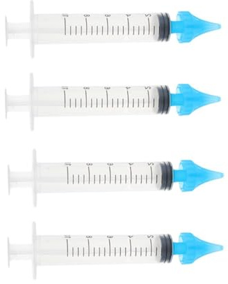 BAZEITFLOW Ohrspritze Zum Entfernen Von Ohrwachs Ohrspülgerät Für Erwachsene Zur Sanften Ohrkanalreinigung Kompakt Für Zuhause Und Reise 4 Stück
