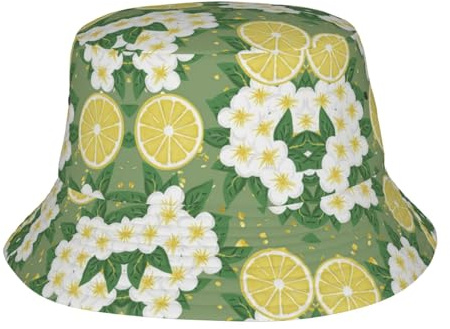 Pidgazdfgv Chapeau cloche unisexe au citron frais pour l'extérieur, la plage, les vacances, la rentrée scolaire