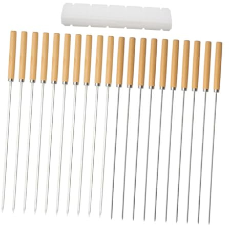 ROMISBABA Brochetas Para Barbacoa Palitos Para Brochetas De Carne Herramientas Para Asados Al Aire Incluye Material Resistente Diseño Fácil De Usar