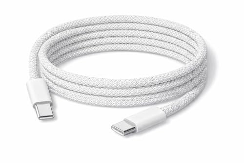 Générique Câble USB C vers USB C 60W tressé Charge Rapide 1M, Transfert de données. Compatible Smartphones, Tablettes, Ordinateurs Portables, Android.