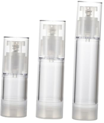 BAZEITFLOW 3pezzi Contenitori Per Emulsioni Trasparenti Contenitori Per Lozioni Vuoti Contenitori Per Cosmetici Di Perdite Per Conservazione Di Articoli Vari