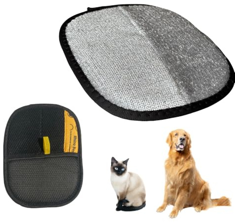 Générique Gants Ramasse Poils Antistatique Réutilisable – Brosse de Nettoyage Multifonction pour Poils d’Animaux sur Canapé, Tapis et Vêtements – Lavable et Doux