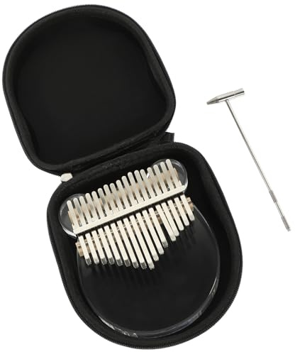 VANZACK Acrylic Thumb Piano Kalimba 10-key Mini Finger Piano with Tuning Hammer, Portable Musical Instrument for Beginners and Use