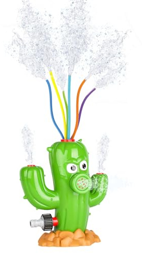 Colorful Kids Garden Sprinkler - Fun Outdoor Water Spray Toy for Summer Play, Lawn Backyard Pool Entertainment for Toddlers & Kids Ages 3+