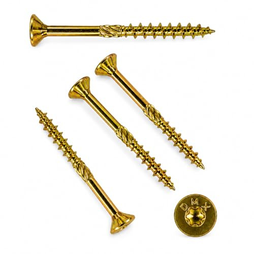 Tornillos Endurecidos para Madera 3,5x40 mm Torx T15 – Pack 200 Unidades – Cabeza Avellanada – Acero Carbono CE