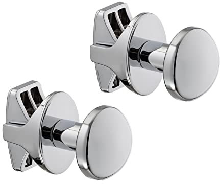 Coppia handy grip scaldasalviette - portasciugamani, si fissano direttamente sul radiatore scaldasalviette - cromati