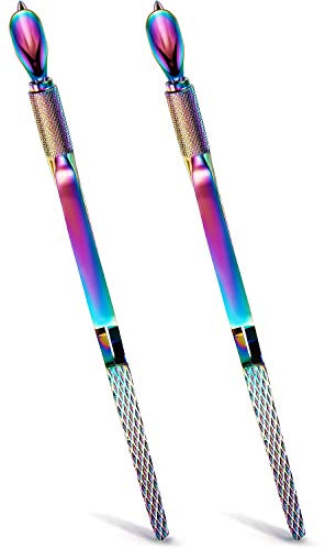 2 pinzas de acero inoxidable para pellizcar cutículas, pinzas multifunción, para manicura, pedicura
